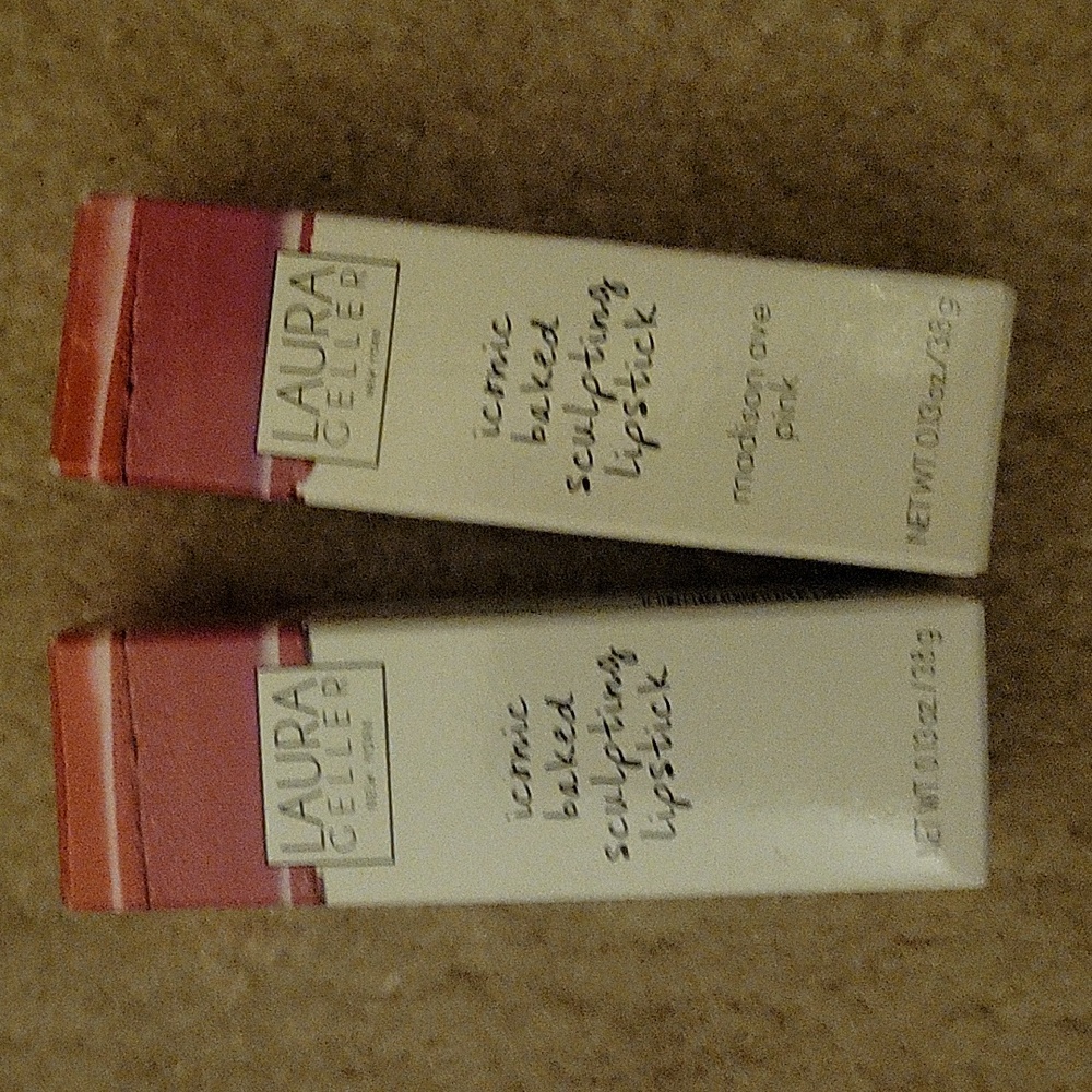 Laura Geller Iconic Baked Sculpting Lipstick - Madison Ave Pink And Tribeca Tan